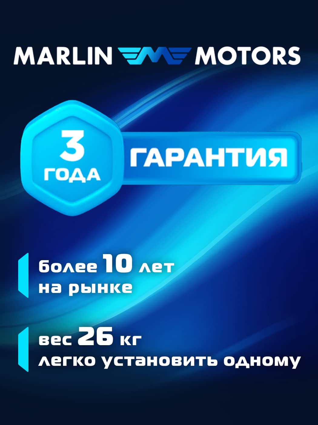 Мотор MARLIN MP 9.8 AMHS